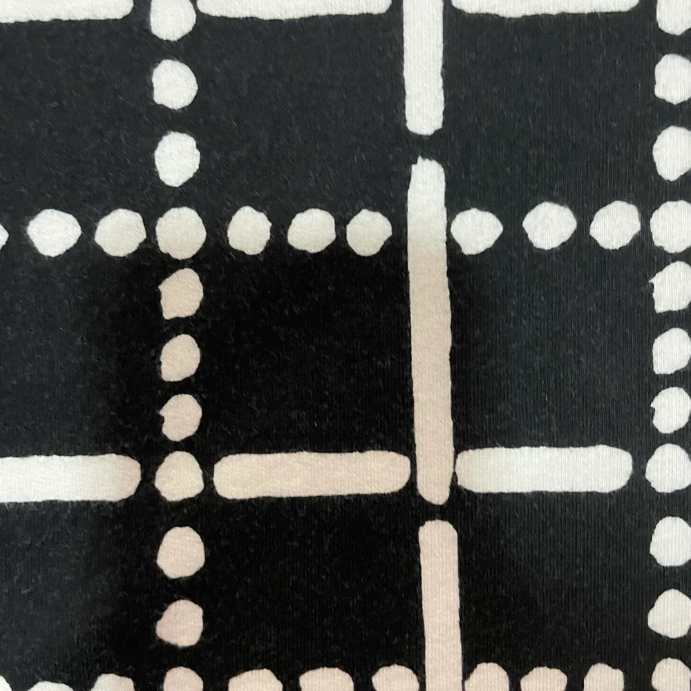 Black and White Patterned Long-Sleeve Dress from Gymboree